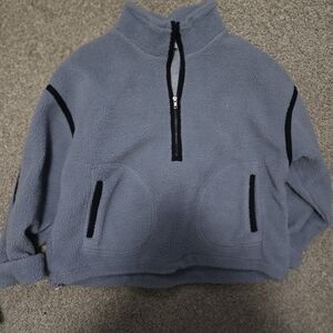 Light Blue Lined 1/4 zip by LVL